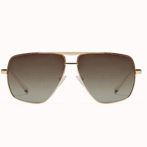 Gold Aviator Sunglasses